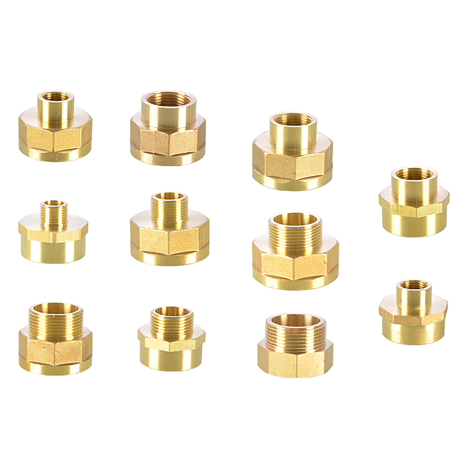 1/8″ 1/4″ 3/8″ 1/2″ 3/4″ -2″ Female To Male BSP Connector Brass Reducing Adaptor