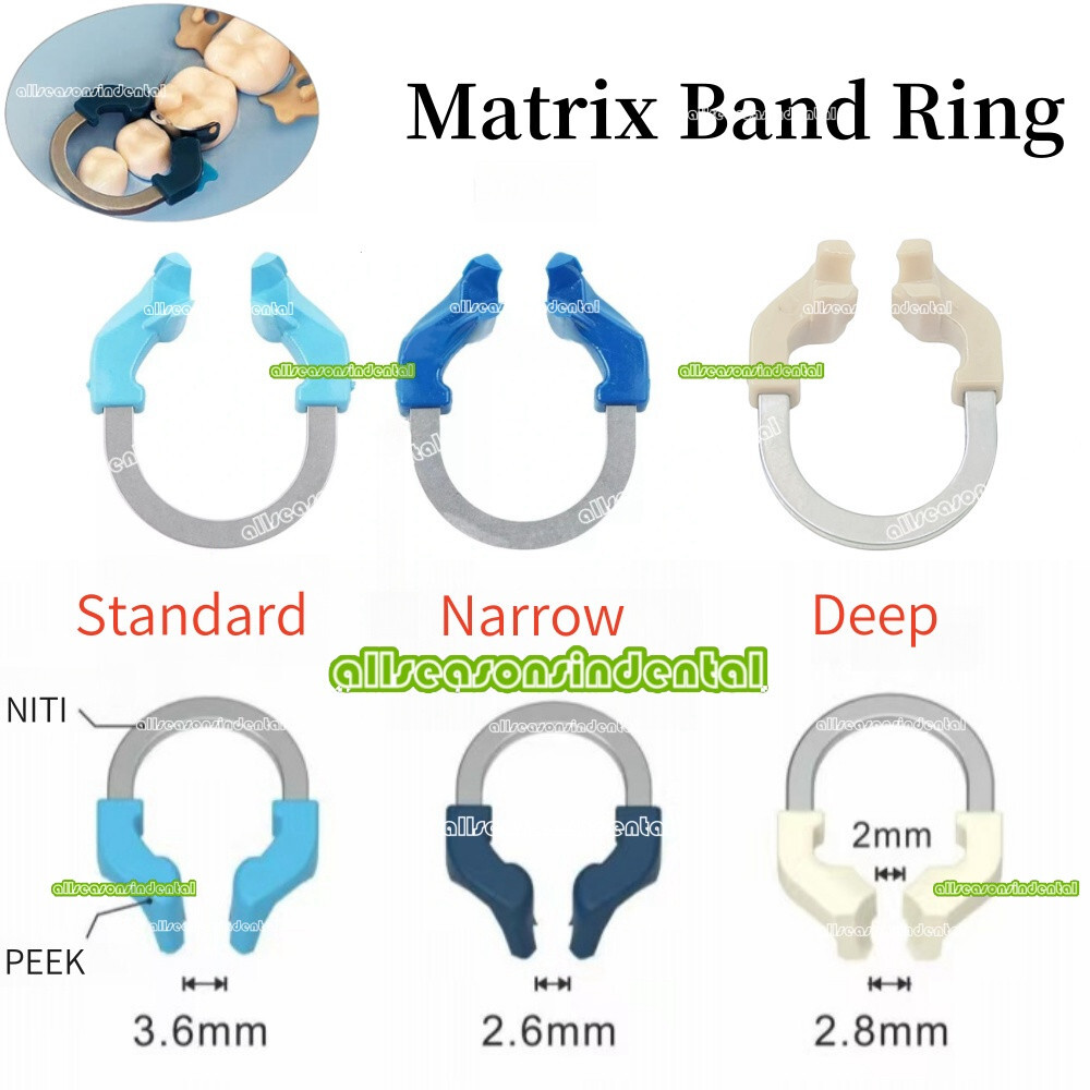 Dental Matrix Bands Ring Sectional Matrice Clamp 3 Type Fit Garrison Palodent V3