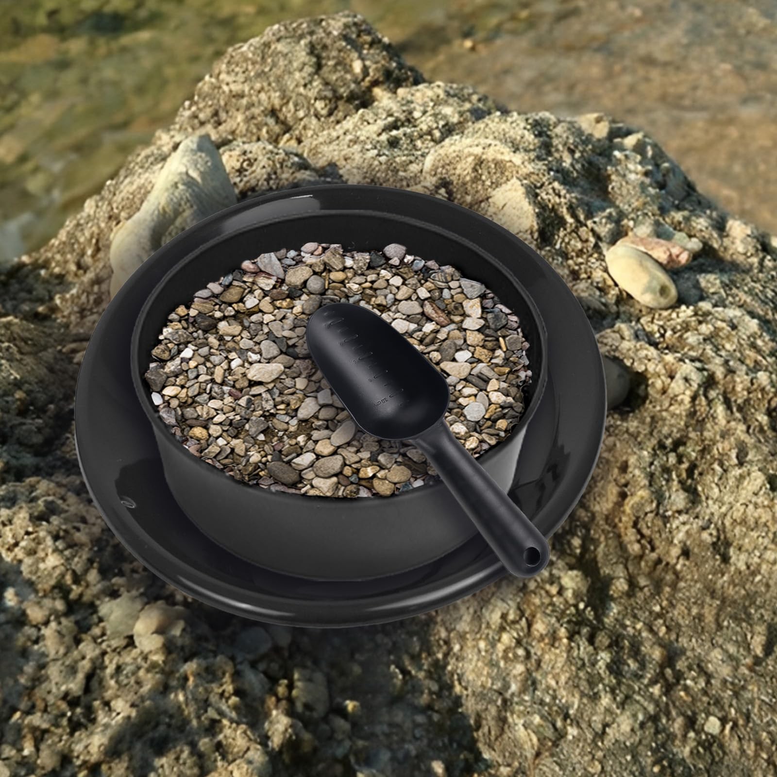 18pcs Mini Sluice Box Gold Panning Kit, Portable Aluminum Alloy Mining Equipm…