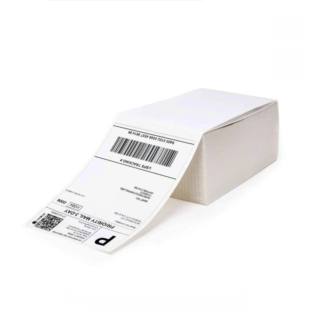 4″x6″ Direct Thermal Shipping Labels Thermal Printers Fanfold 500 Lables