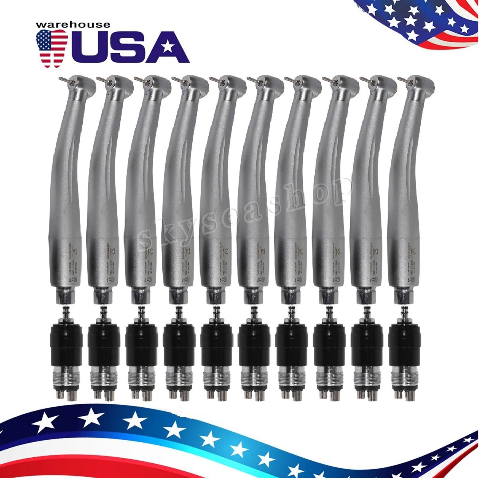 Dental High Speed Handpiece with Quick Coupler Coupling 4Hole YBNK4 NSK Style