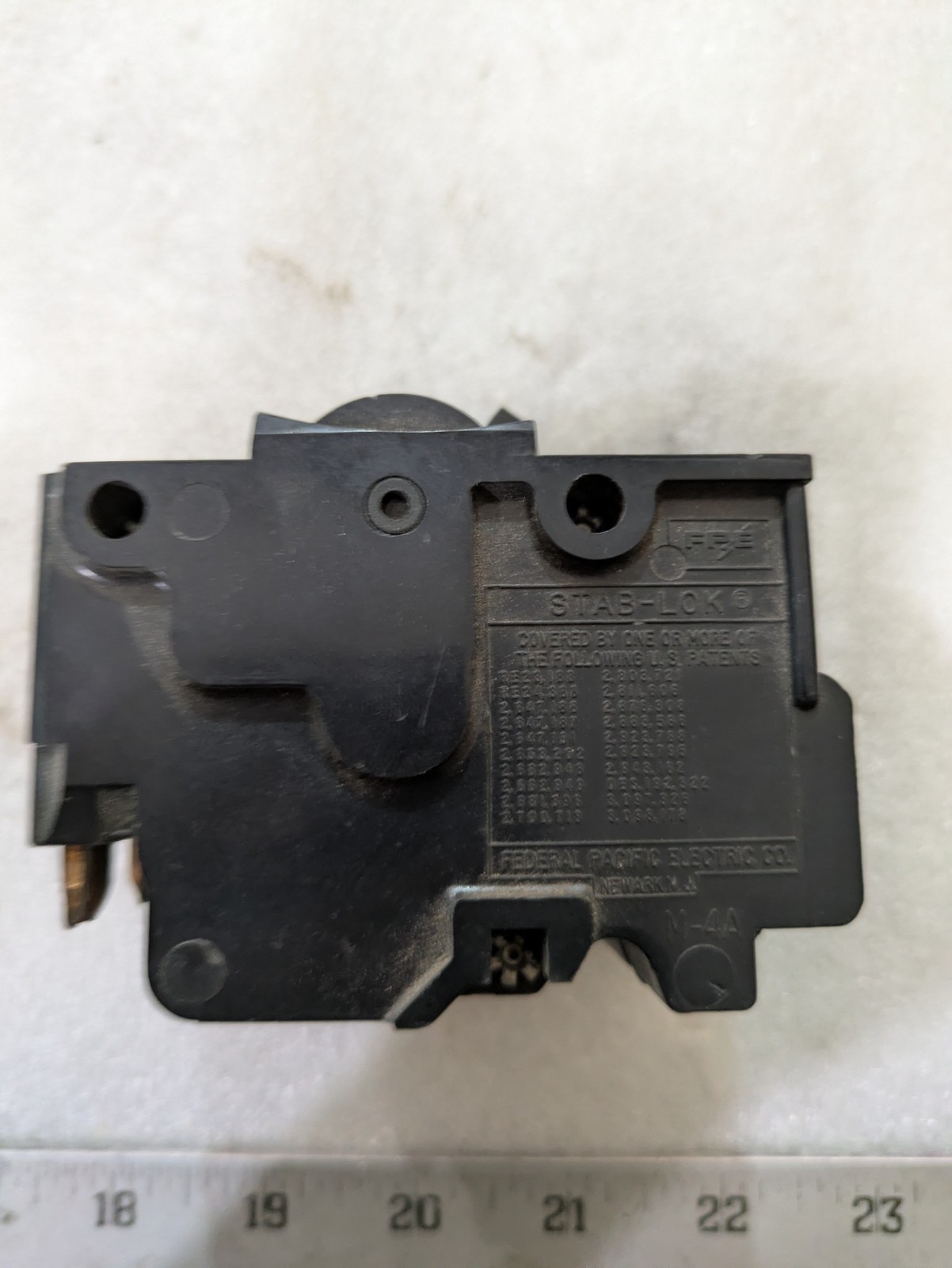 Federal Pacific Electric Stab-Lok 3-Pole Circuit Breaker 240VAC CTL Type FPE