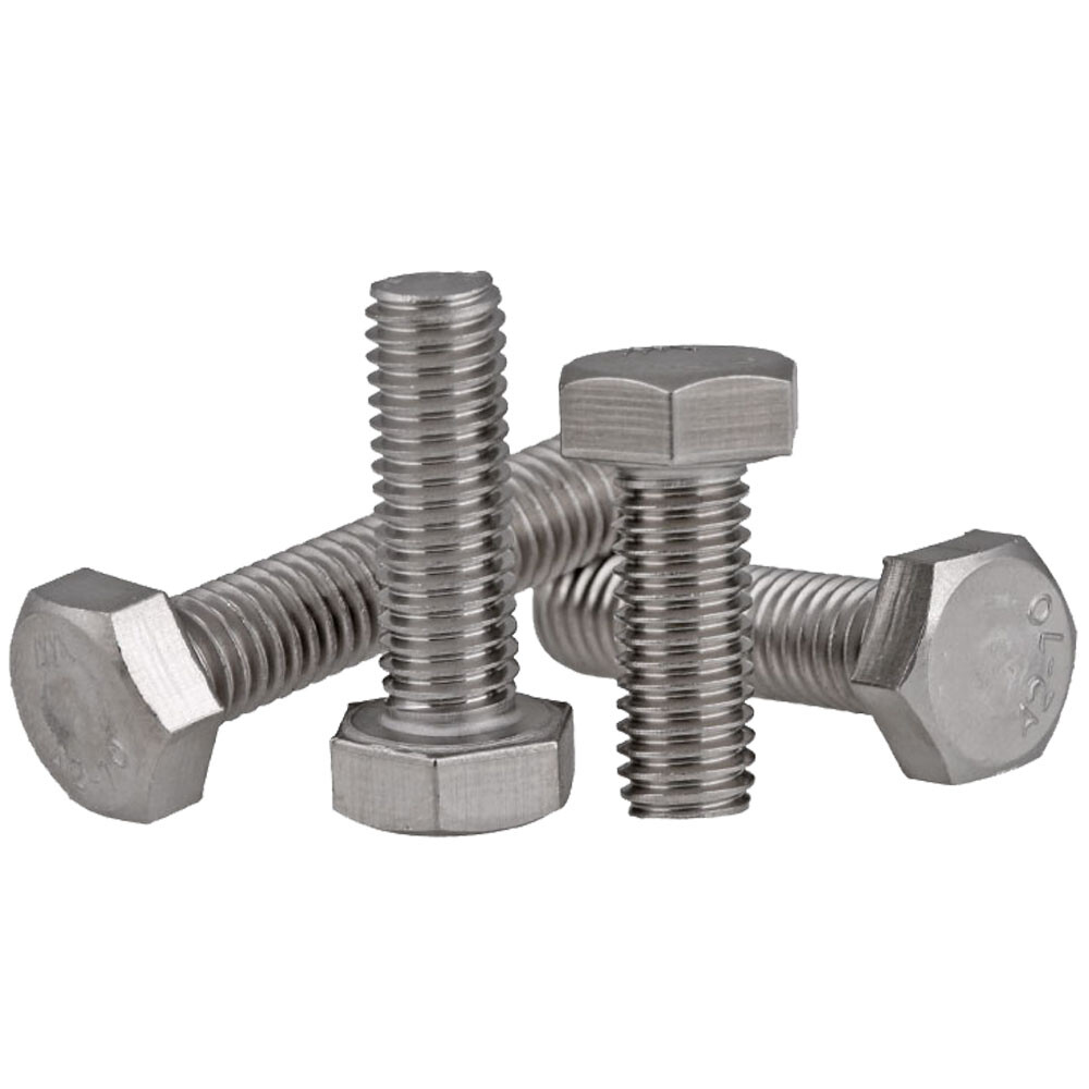 M3 Metric 304 Stainless Steel Full Thread Hex Bolts Hexagon Head Screws DIN 933