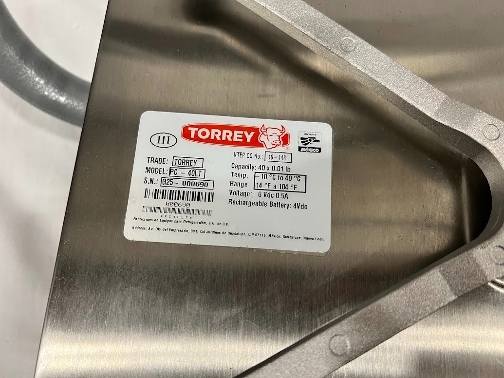 Tor Rey PC-40LT 40 lb. Digital Price Computing Scale, Legal for Trade