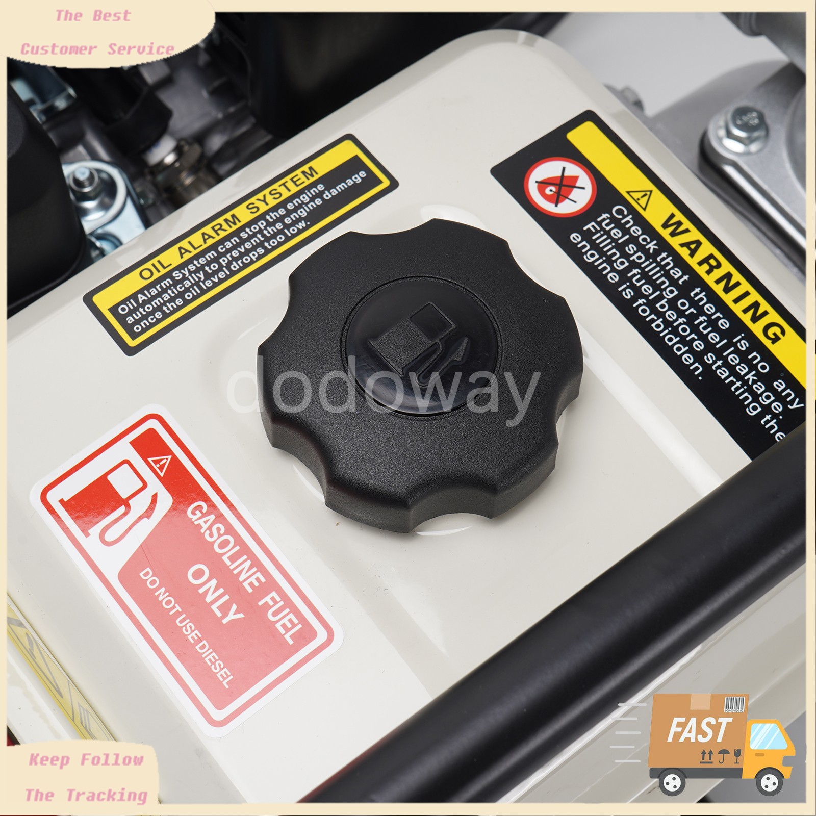 2 Inch Gas Powered Water Pump 6.5HP 4-Stroke Cast Iron Semi Trash Drainage Tool