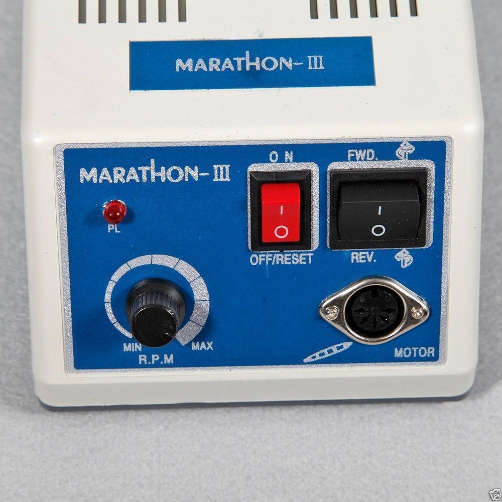 Lab Marathon Electric Micro Motor w/Slow Low Speed Handpiece 35K/35,000 r.p.m.