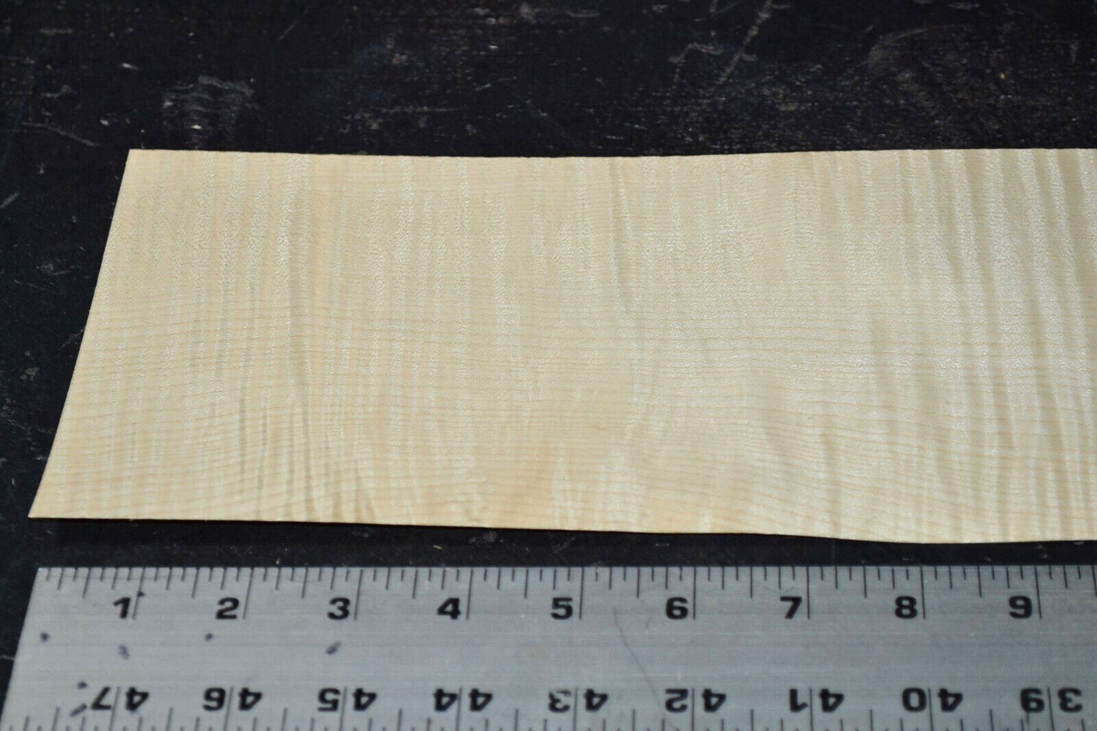 Curly Maple Raw Wood Veneer Sheet 4.5 x 46 inches 1/42nd 4669-51