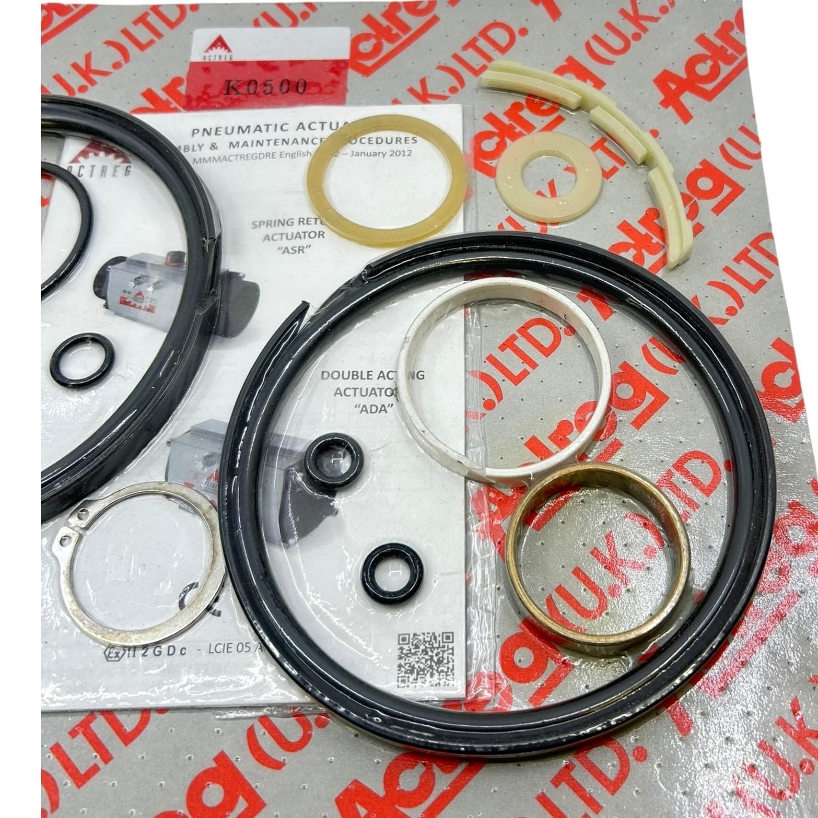 Actreg Gasket Set Repair Kit K0500 ADA/ASR Pneumatics for Industrial Use