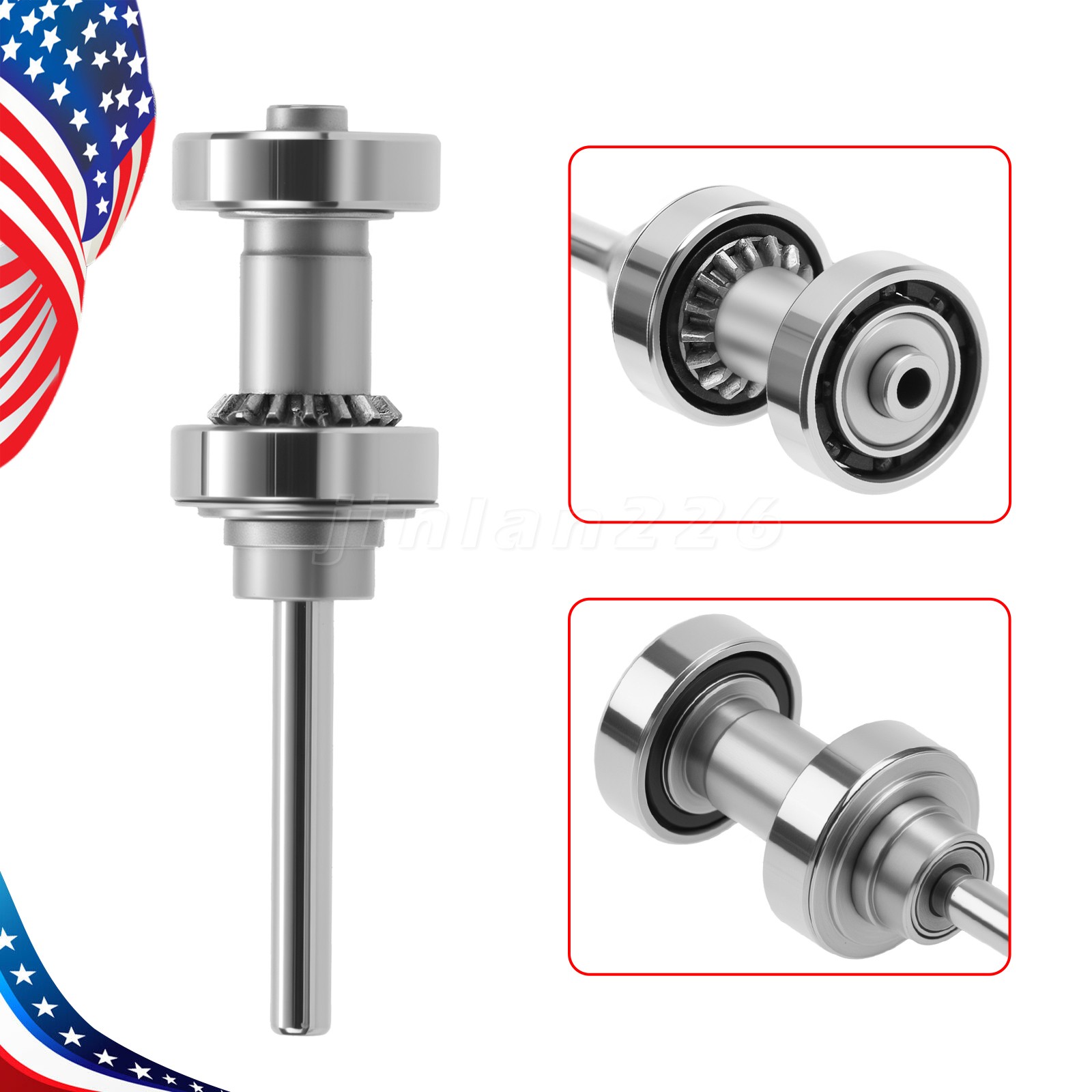 5*Dental Replaced Cartridge Turbine Rotor for ABDENT 1:5 LED HighSpeed Handpiece