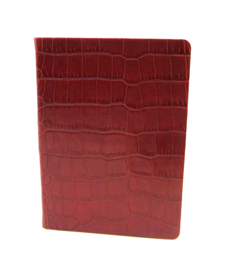 United States Travel Journal 6″ Soft Leather Cover Graphic Image Crocodile BLACK