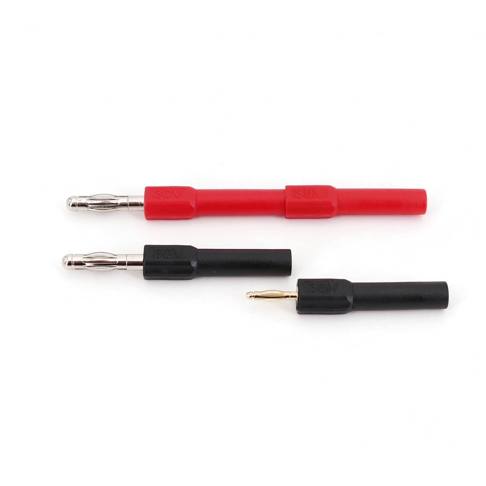 10Pcs 4mm Non-insulated Male Banana Plug to 2mm Female Jack Connector Adapter