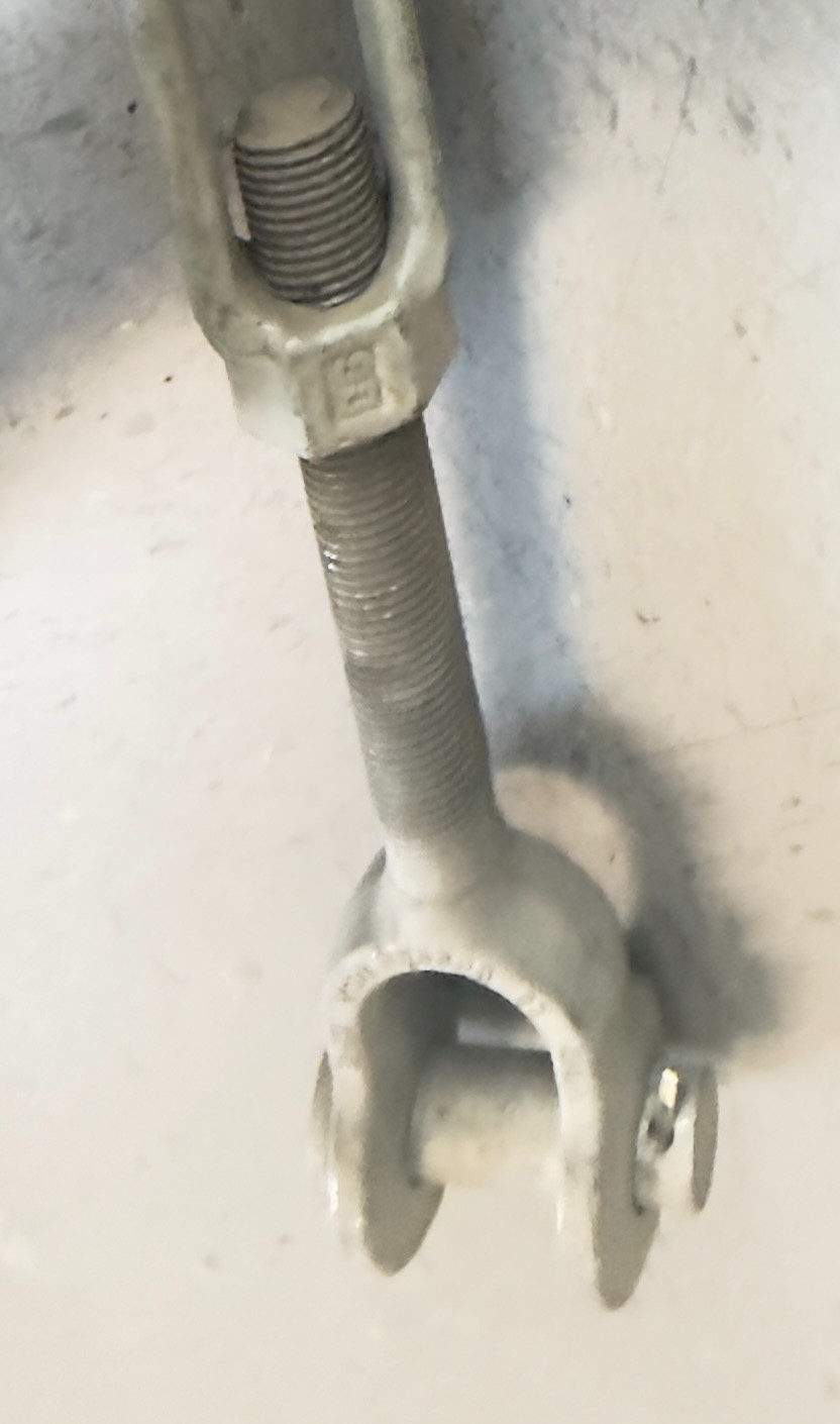 1-1/2″ x 24″ Crosby® Jaw & Jaw Galvanized Turnbuckle FREE SHIPPING lower 48
