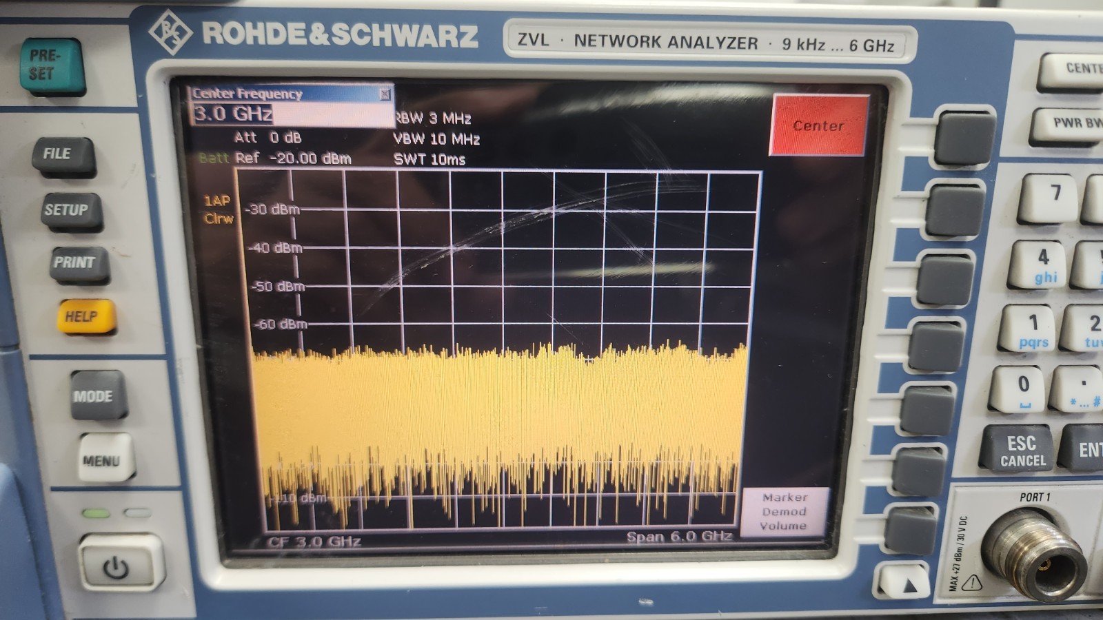 Rohde & Schwarz ZVL6 Vector Network Analyzer 9 kHz – 6 GHz Fully Tested + opt