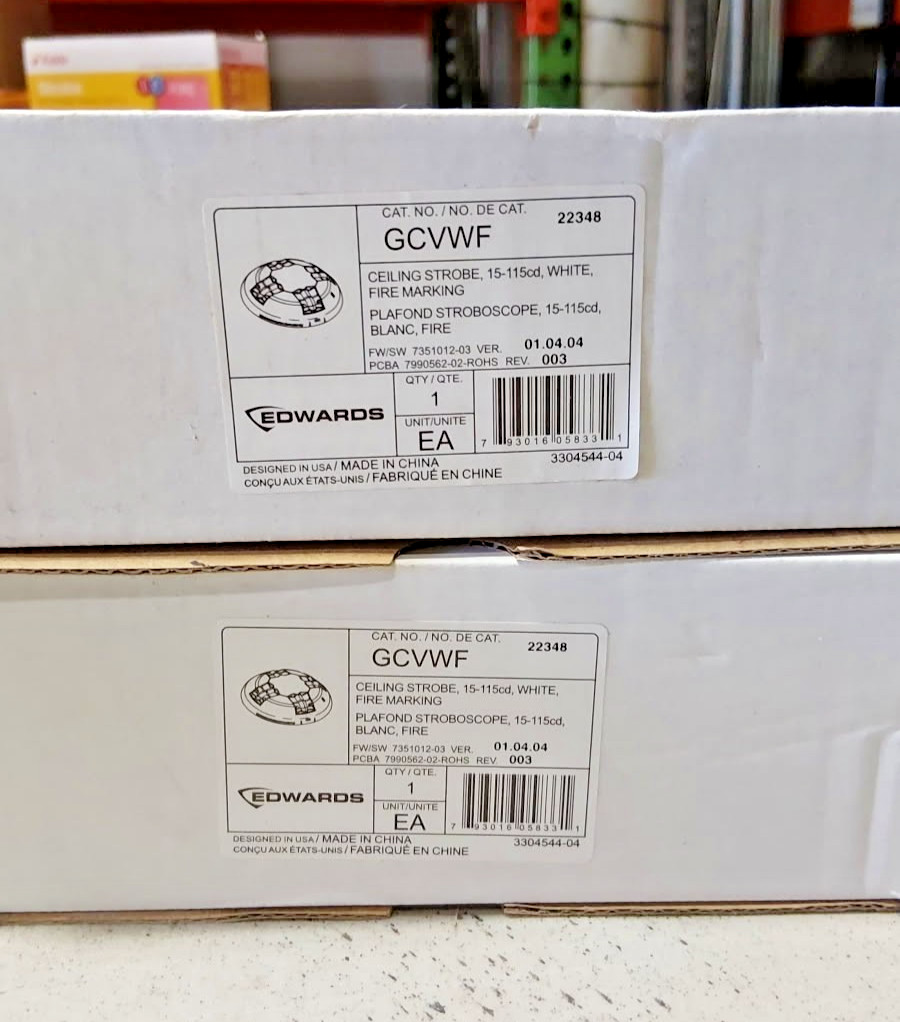 Edwards EST GCVWF Genesis GC Series LED Ceiling Strobe (Brand New)