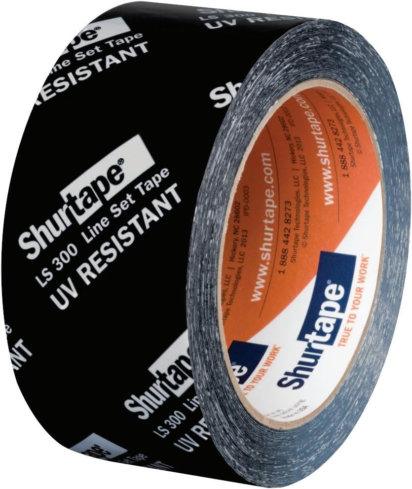 Shurtape LS 300 HVAC Line Set 48 Millimeters Width x 55 Meters Length, Black