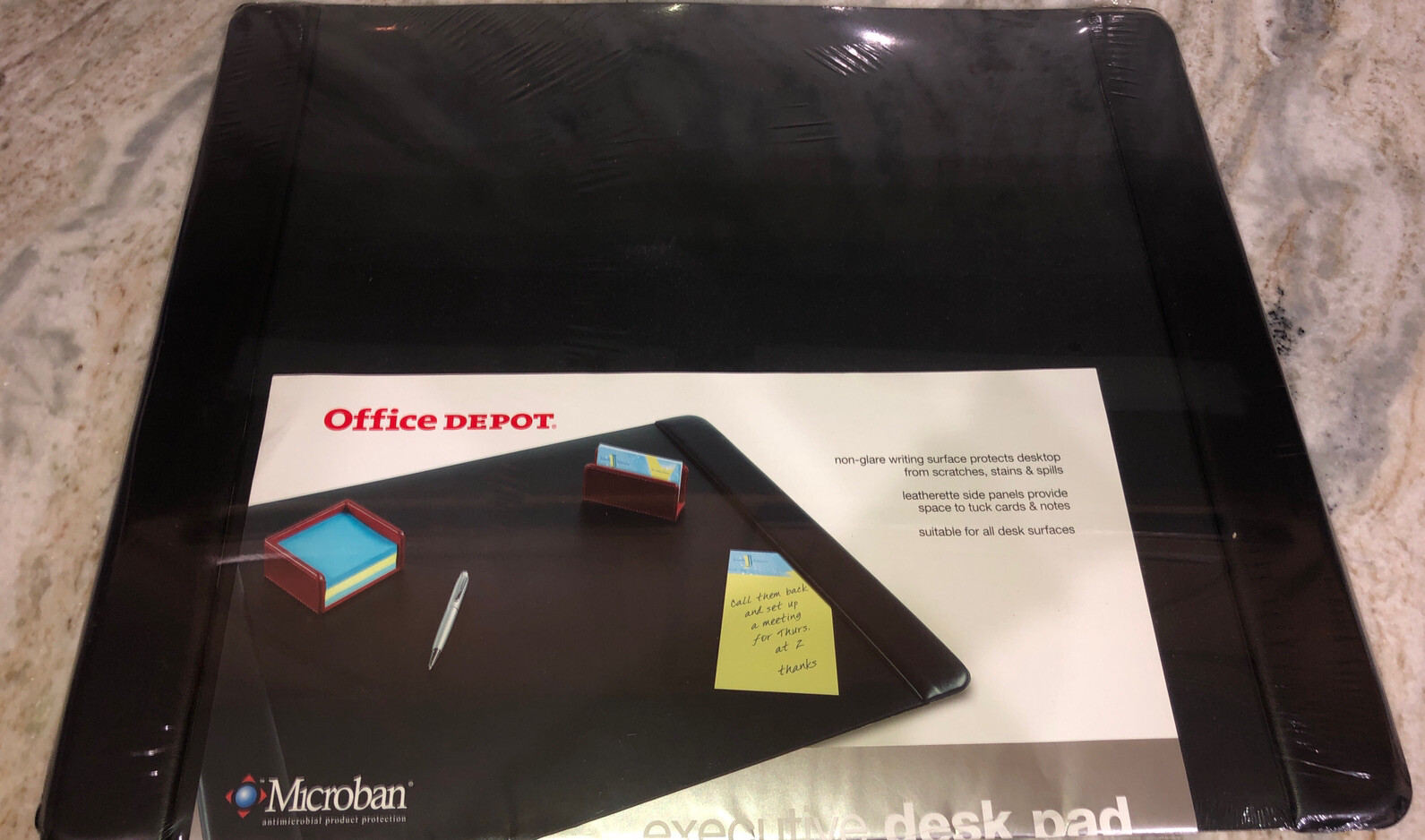 Office Depot Microban 19 In X 24 In Padded Executive Desk Pad-NEW-SHIP N 24 HRS