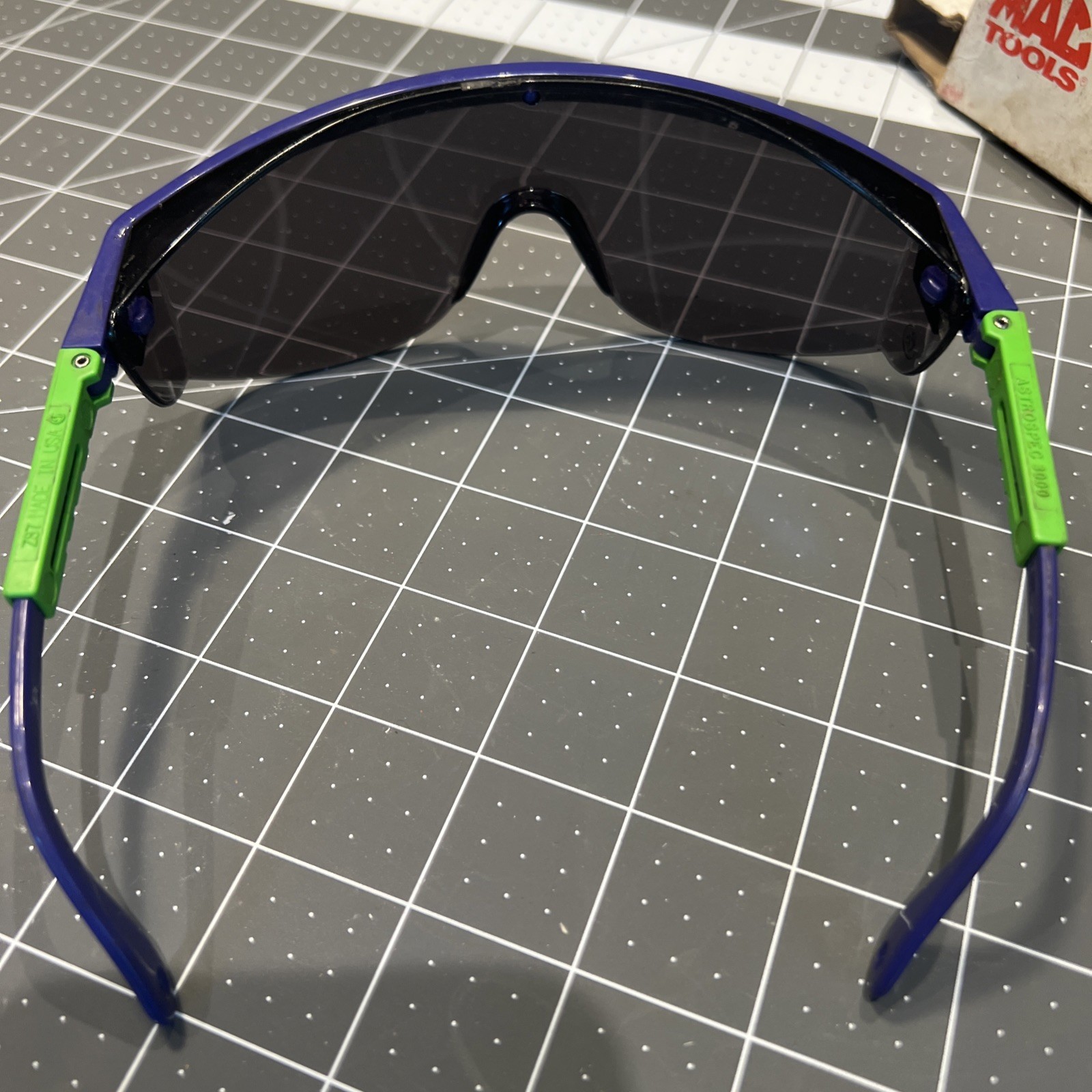 Mac Tools High Impact Safety Glasses USA Purple & green frame