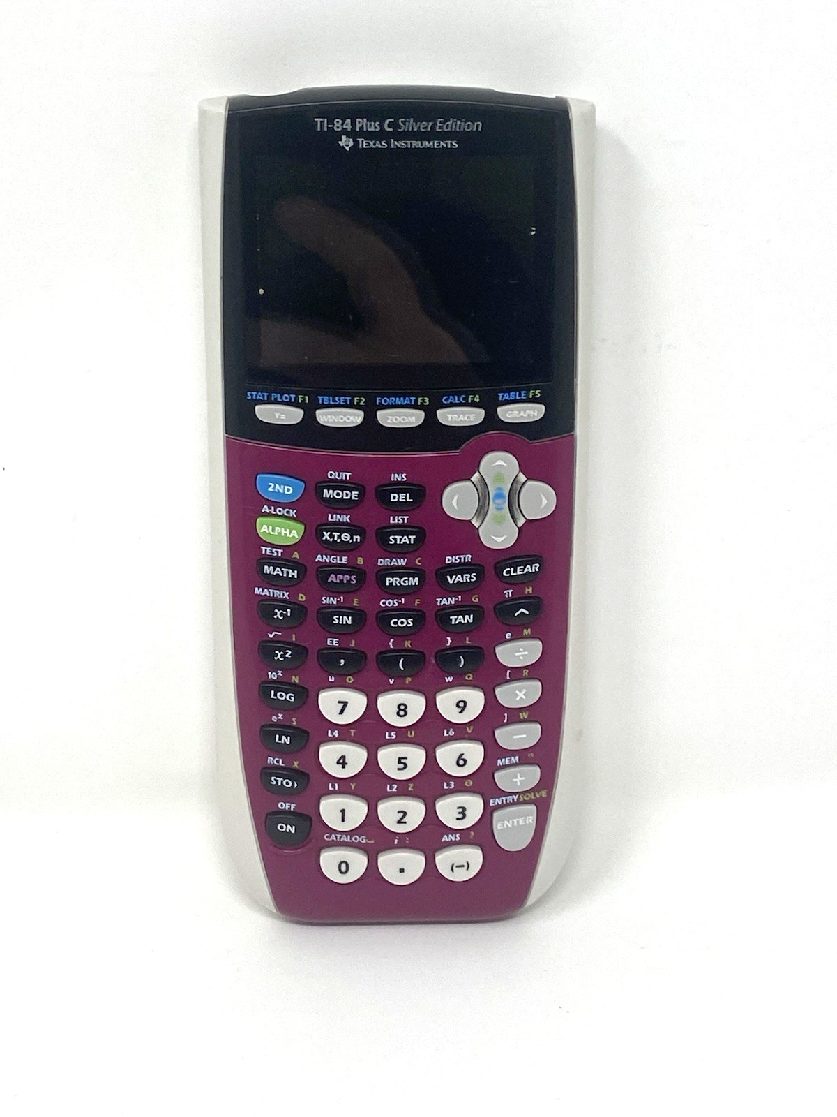TI-84 Plus C Silver Edition Pink Graphing Calculator W/ Brand NEW BATTERY!