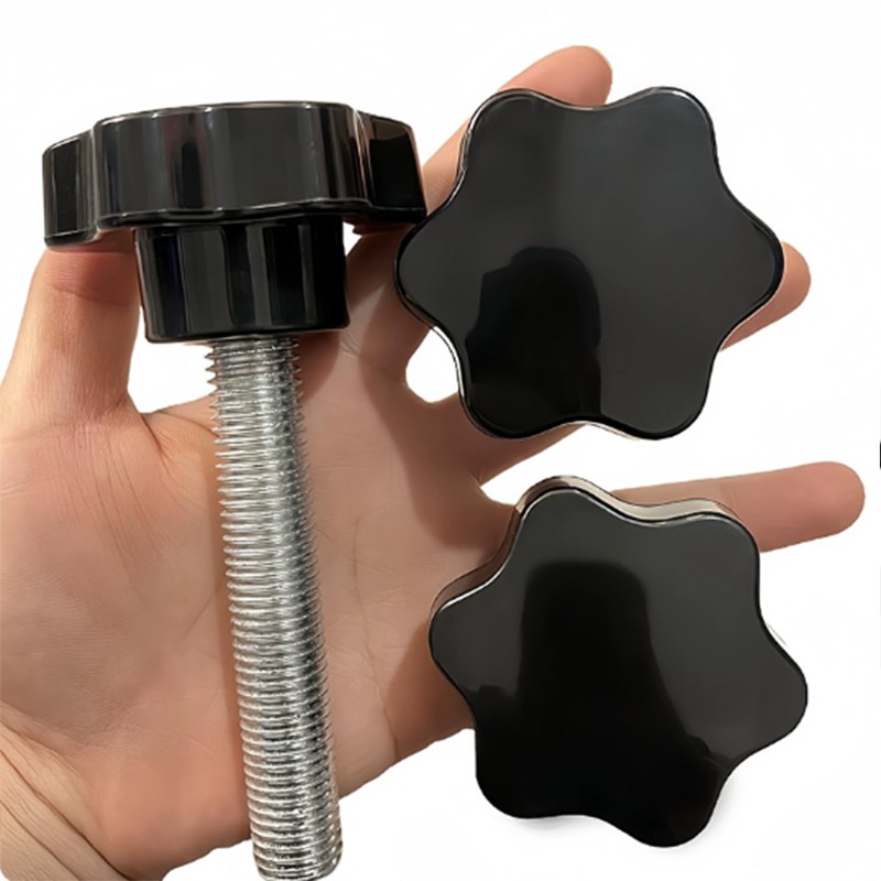 M12 M14 M16 Thread Male Star Screw Shaped Fixing Clamping Thumb Knob Bolt D=60mm