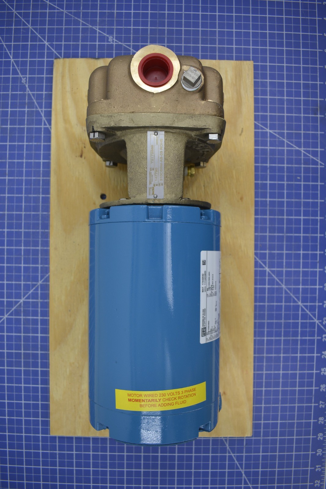 147790/ PUMP, TH FSHR 099123, 1HP, 50-60-3, 310CS5M-AB-03 HI TEMP/ BURKS PUMPS