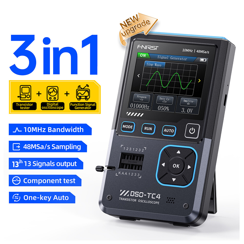 DSO-TC4 Handheld Transistor Tester Digital Oscilloscope Signal Generator 48MSa/s