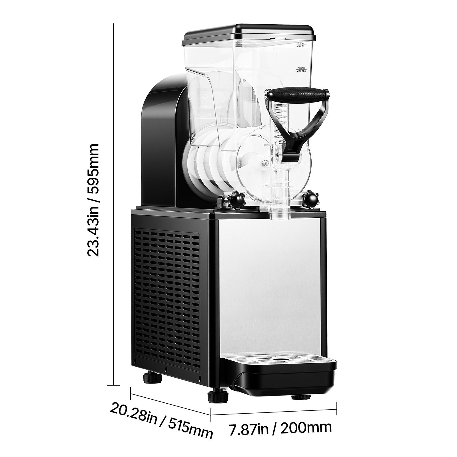 Slushie Machine, 6L/ 1.6Gal Commercial Slushy Maker, Frozen Drink Maker with