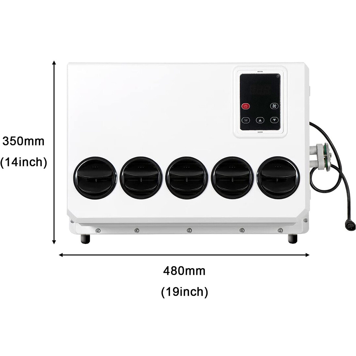 12V Truck Air Conditioner 12000 BTU Car Cab RV AC Unit Fit Bus Caravan Cooling