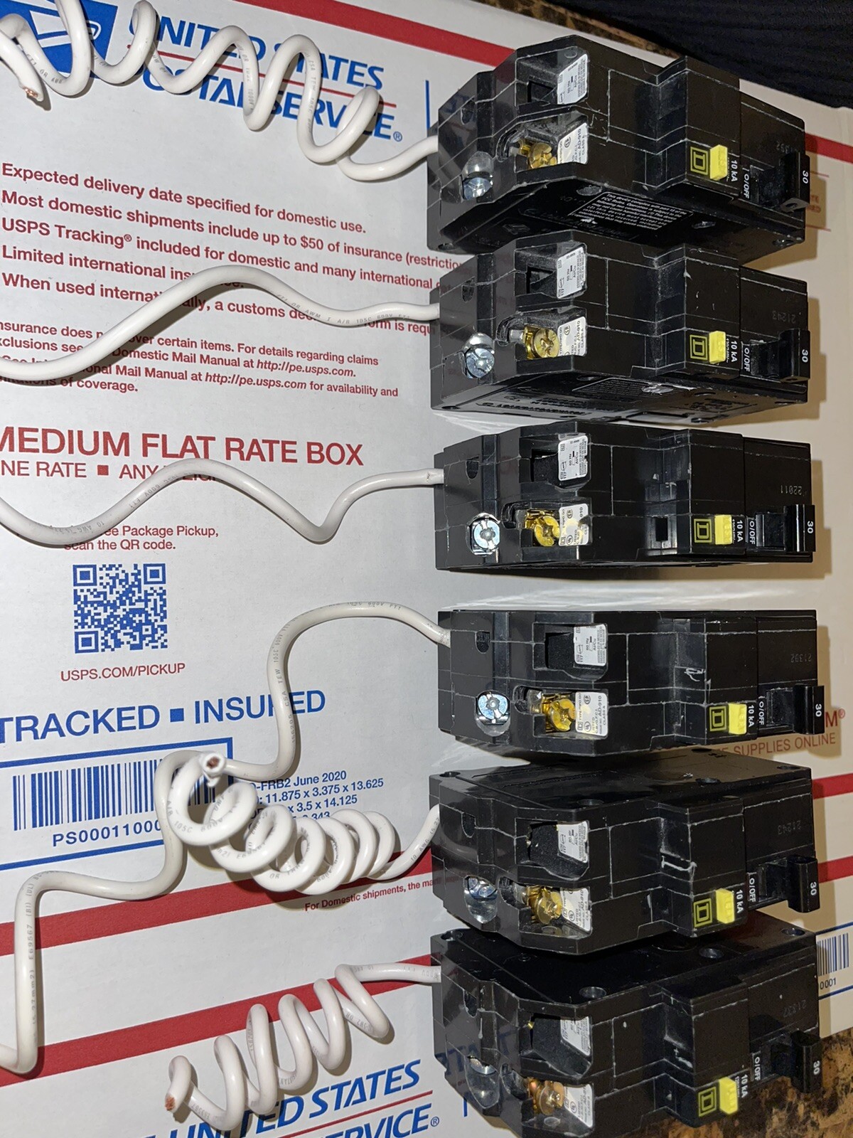QO230GFI 1 PC SQUARE D QO 2P 30AMP GFCI GROUND-FAULT CIRCUIT BREAKER TAKE-OFFS