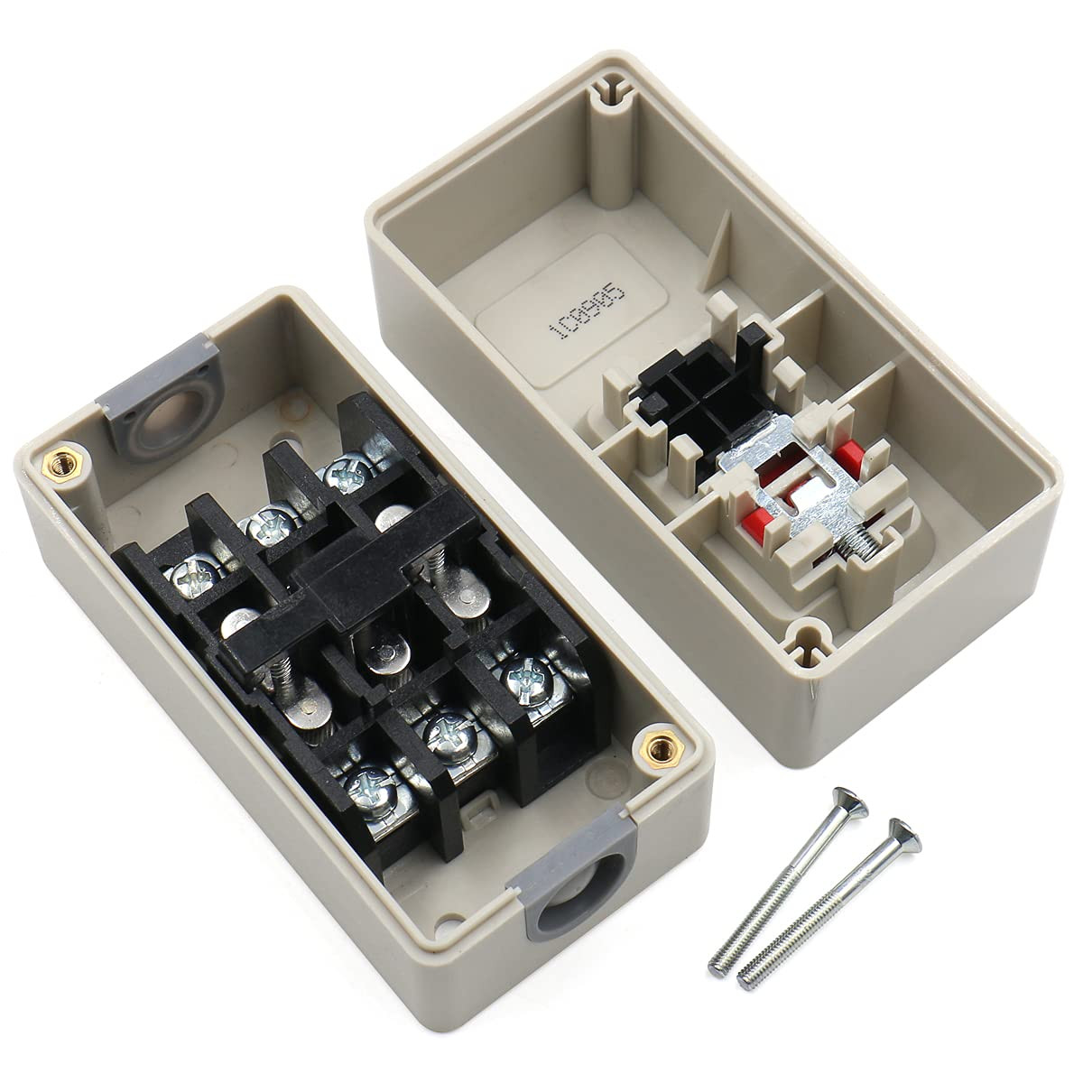 3-Phase 30A Motor Starter Switch,Self-Locking,Plastic Case | 3-Pole Self-Locking
