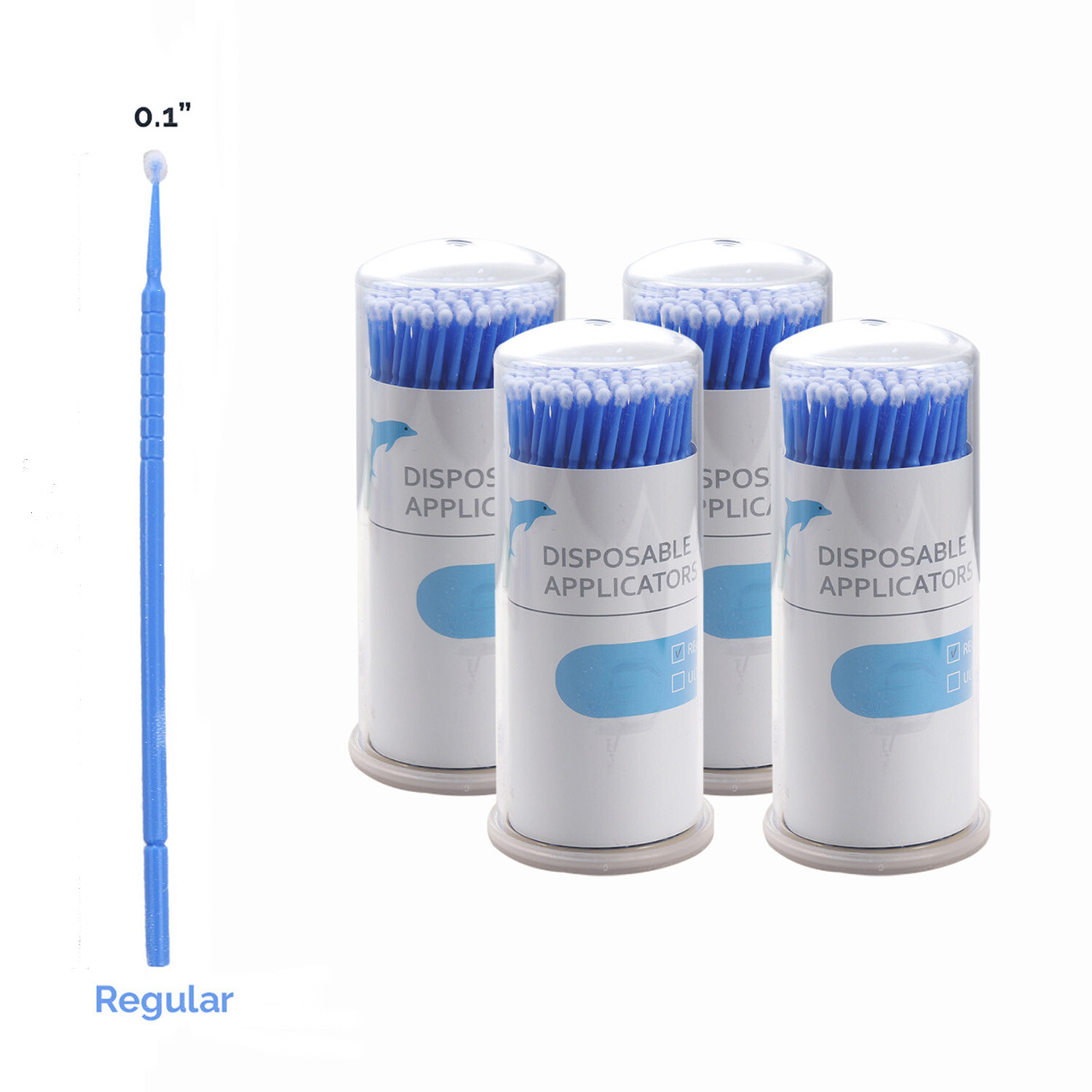 400 Dental Micro Brush Microbrush Bendable Applicator Tips Regular 2.5mm