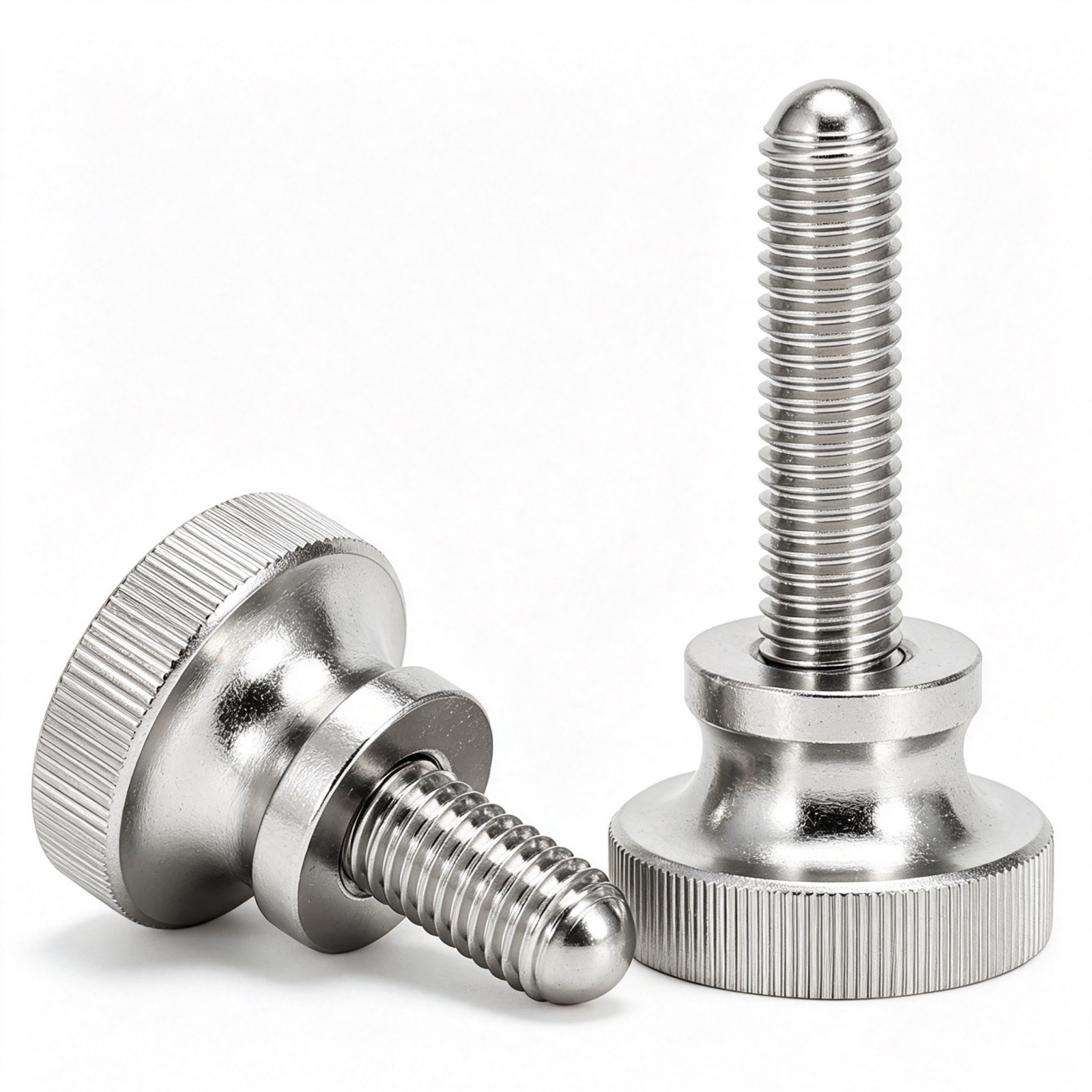 304 Stainless Steel Knurled Thumb Screw Hand Grip Knob Bolt M2 M2.5 M3 M4 M5 M6