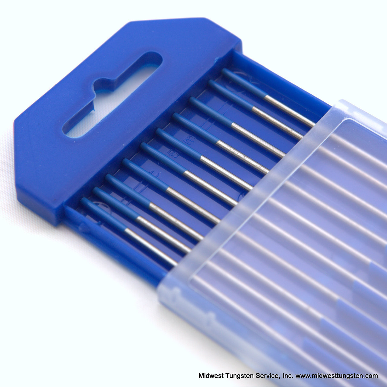 TIG Welding Tungsten Rod Electrodes 2% Lanthanated 1/16” x 7” (Blue, WL20) 10PK