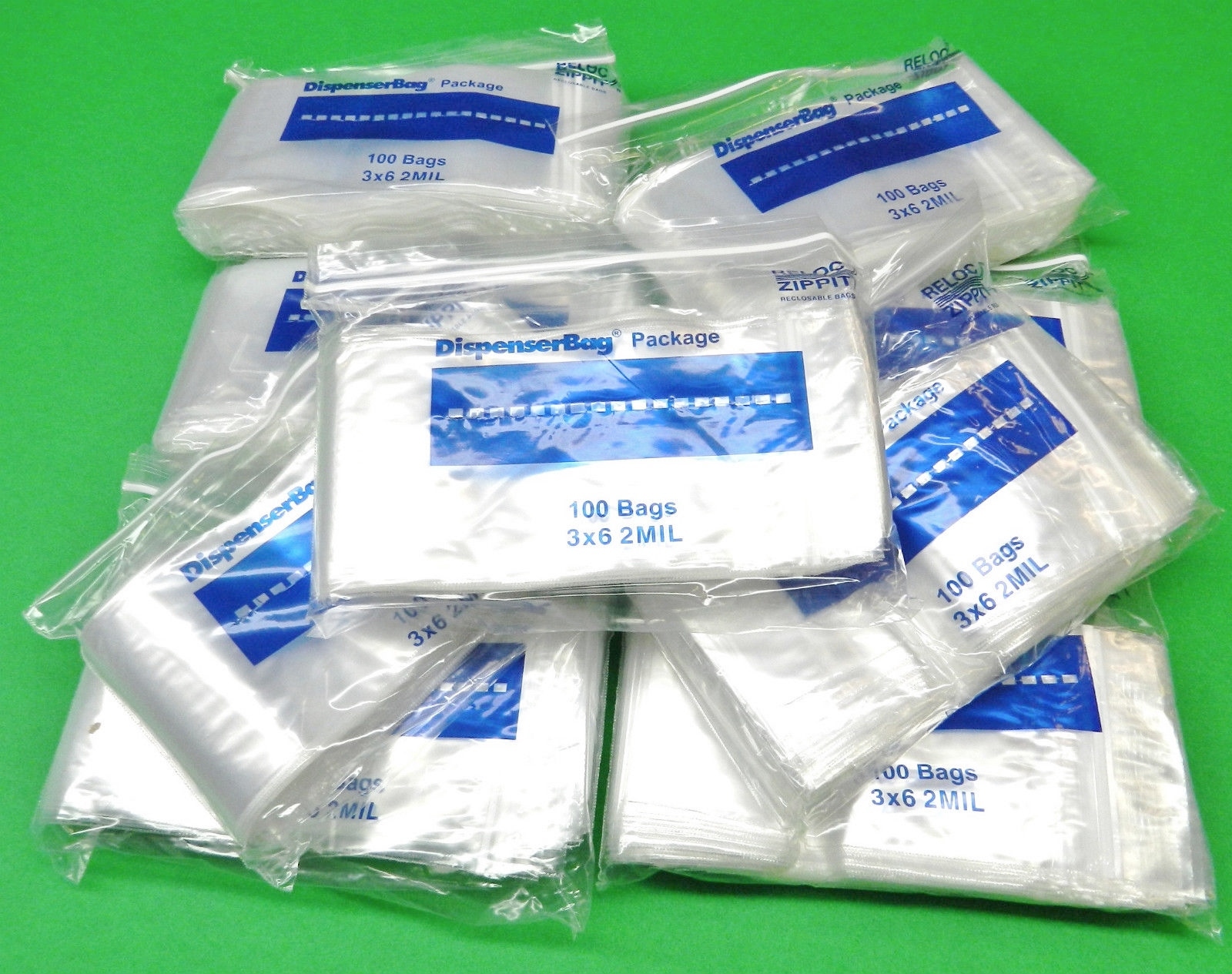3×6 Reloc Zippit Bags 1000 Reclosable Clear 2mil Poly Bag 3″ x 6″ 1,000 pcs