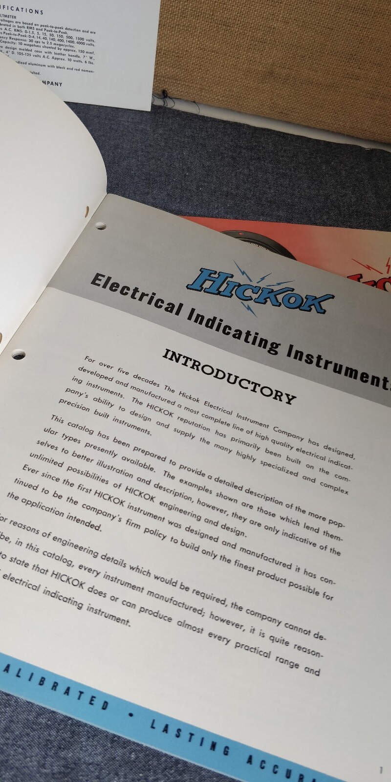 1960 Hickok Catalog No. 39 ~ Electrical Indicating Instruments + Price List +++
