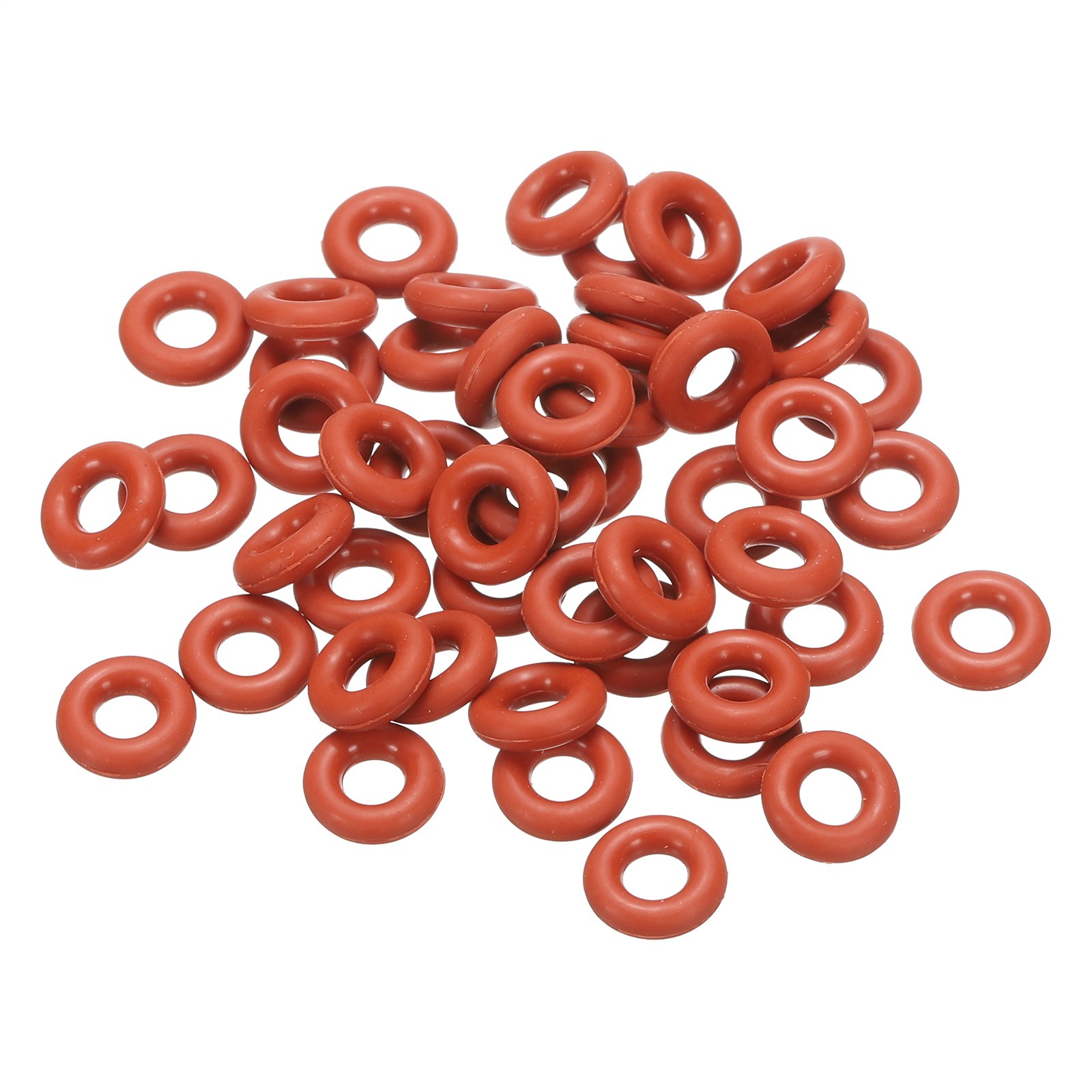 100Pcs Silicone O-Ring 13mm OD 7mm ID 3mm Width VMQ Sealing Gasket, Red