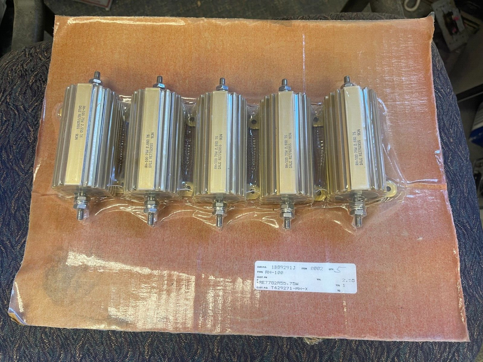 Dale RH-100 75W Mountable Power Resistor ( NEW )