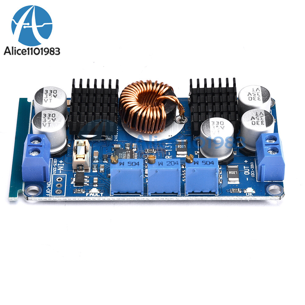 DC 5V-32V to 1V-30V 10A LTC3780 Automatic Step Up Down Regulator Charging Module