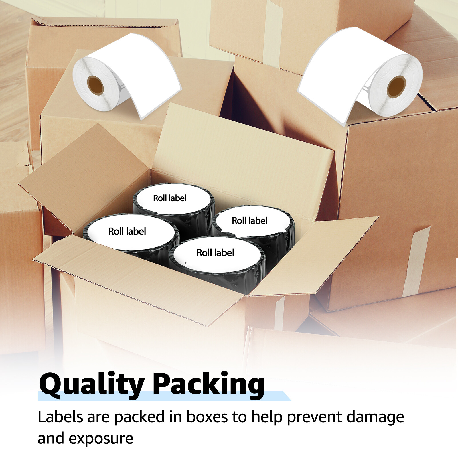 4X2 Direct Thermal 750 Labels Per Roll 4″X2″ For Zebra LP ZP GX LP2844 GC420T