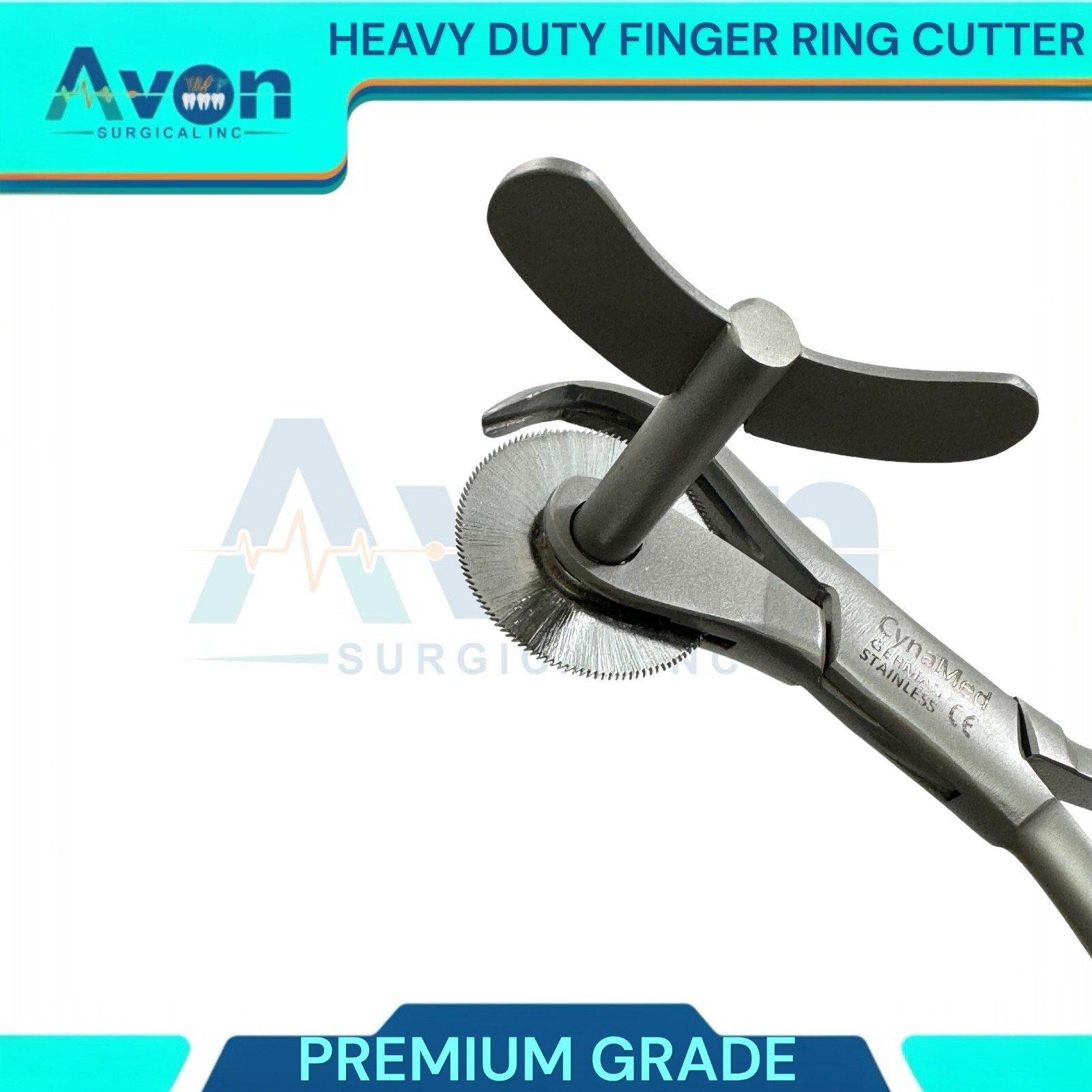 Heavy Duty Premium Finger Ring Cutter 6″ with Circular Blade, First Aid, EMS/EMT