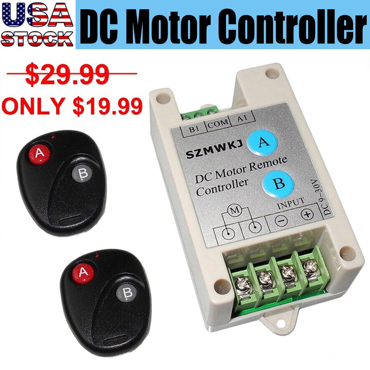 DC Motor Linear Actuator Controller Wireless Remote Control Kit RV Auto Car Lift