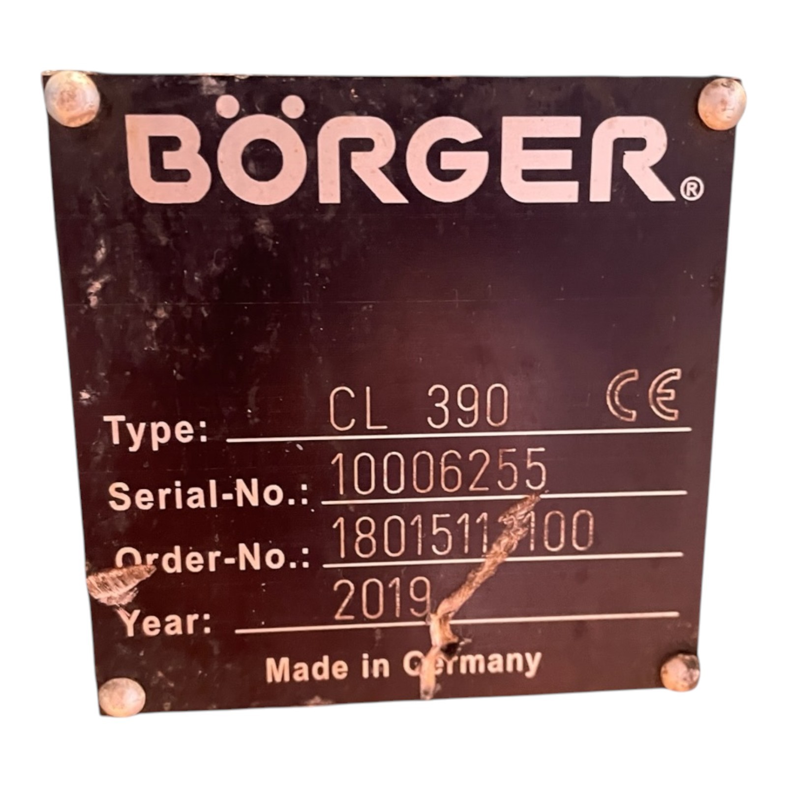 Börger CL 390 rotary lobe pump -used-