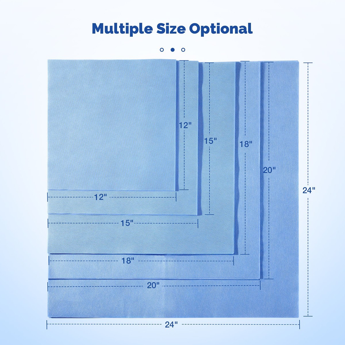 50Pcs Autoclave CSR Dual Sterilization Wraps Sheets Steam SMMS Non-Woven 12″x12″