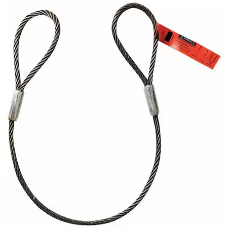 Dayton 1Dnf6 Sling, Wire Rope, 4 Ft.