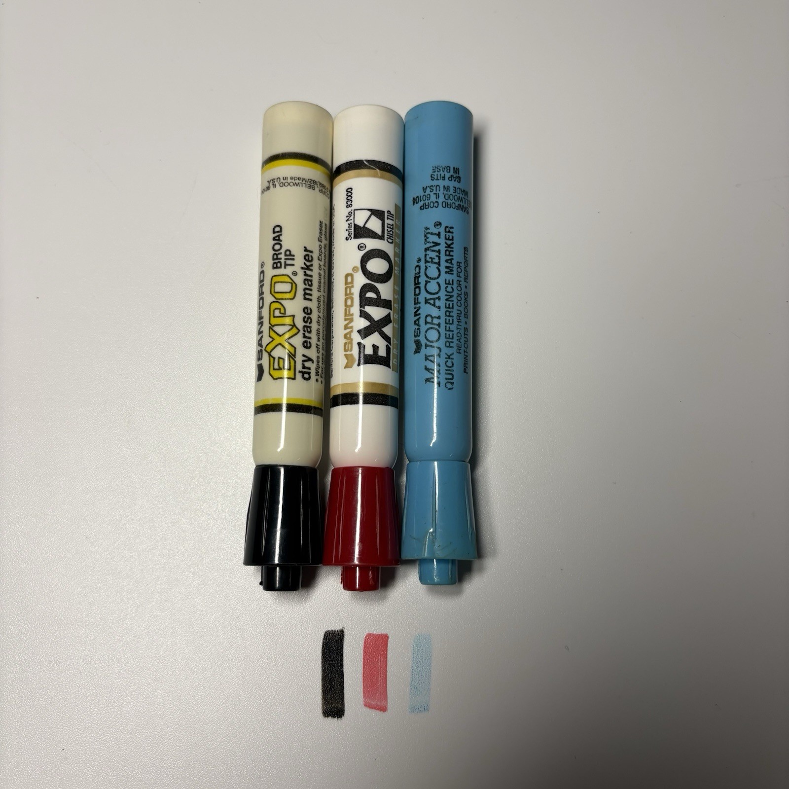 Vintage Sanford EXPO Dry Erase Markers Old Formula Collectible Major Accent