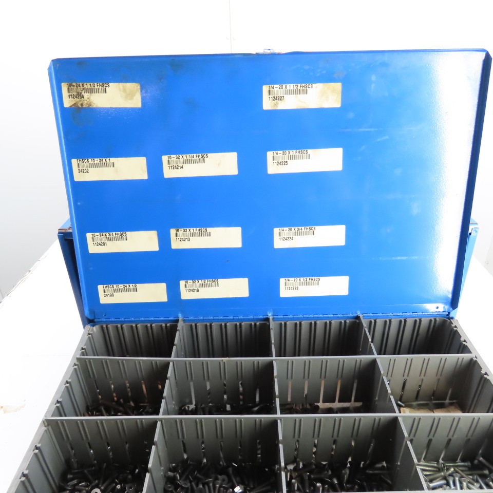 Durham 20″ x 12″ x 15″ 4-Drawer Ball Bearing Parts Slide Storage Rack W/Bolts