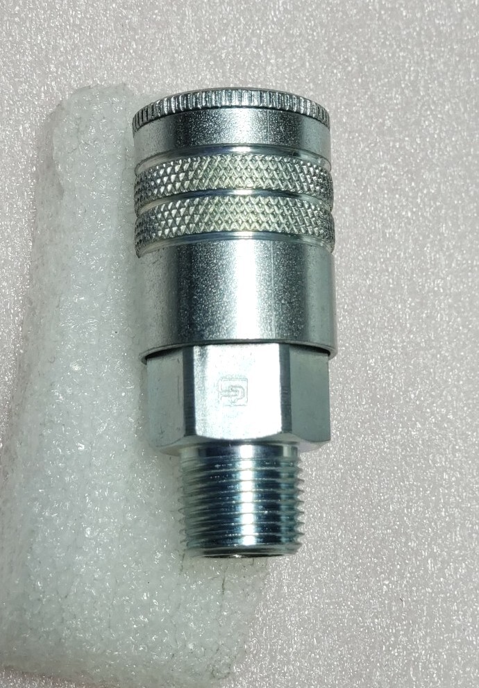 Lot of 3 – Parker 24 Coupler Body,Steel,Mnpt,3/8 In. Pipe