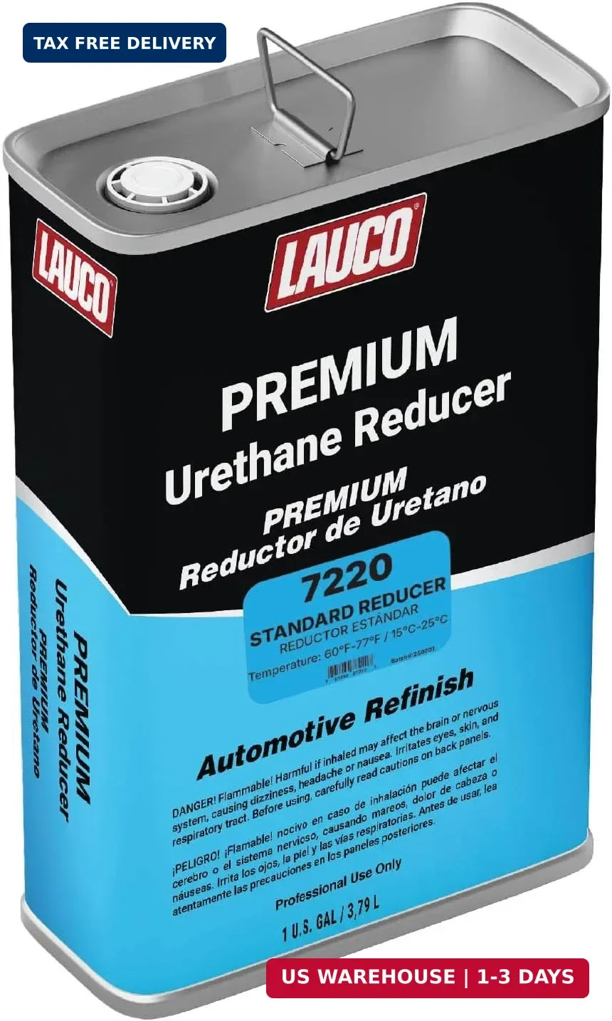 LAUCO Standard Urethane Grade Reducer (7220), 1 Gallon, 60°F – 77°F – for Automo