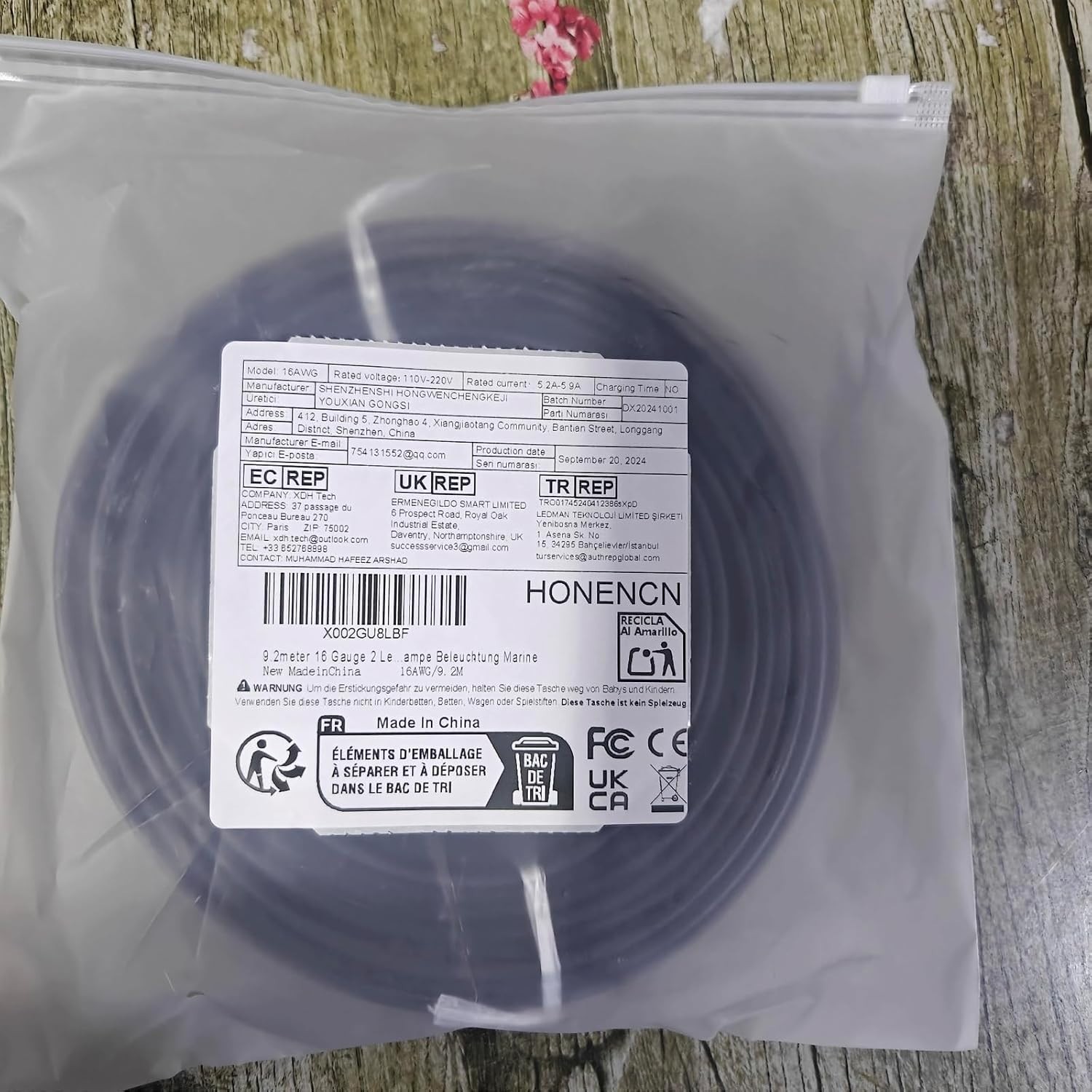 16 Gauge Wire 2 Conductor 30FT Copper-Clad Aluminum for Automotive & Marine