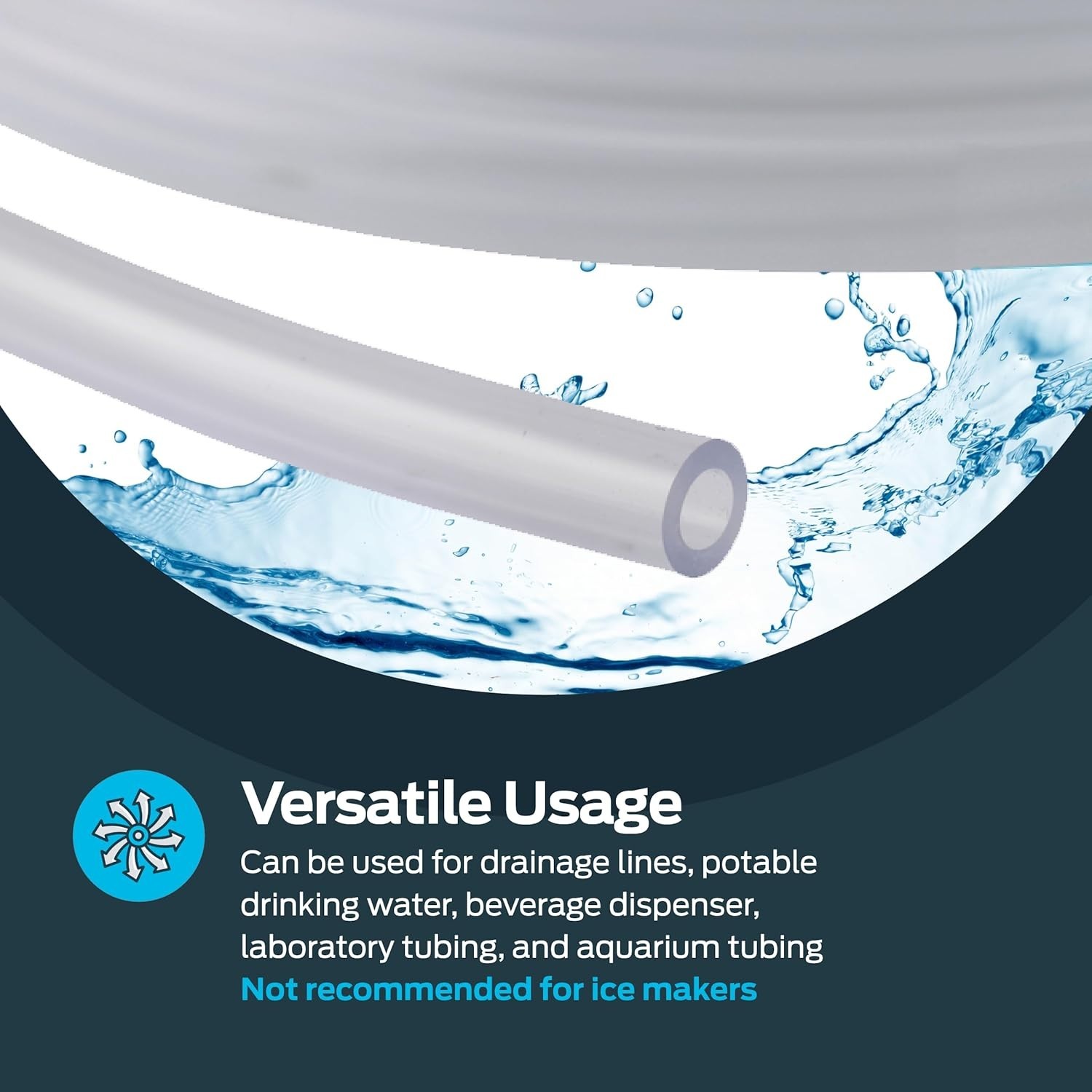 Multi-Purpose 10ft Clear PVC Tubing 1/2” ID 5/8” OD – Ideal for Aquariums