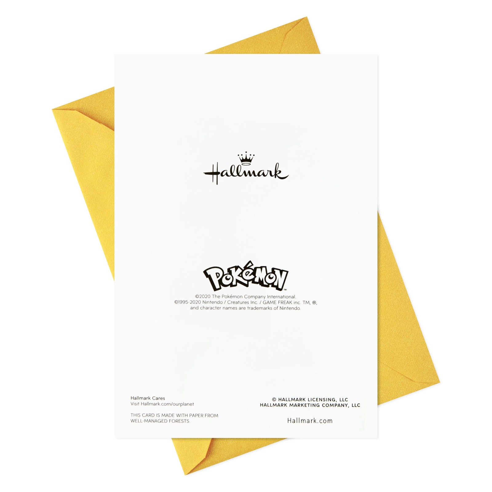 Hallmark Pokémon Birthday Card (Wild 5 inches x 7.2 inches, Wild Pikachu